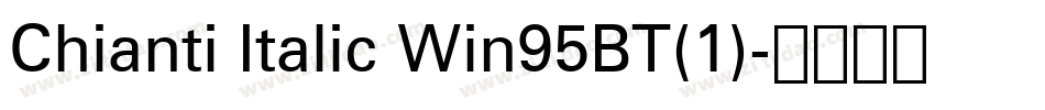 Chianti Italic Win95BT(1)字体转换